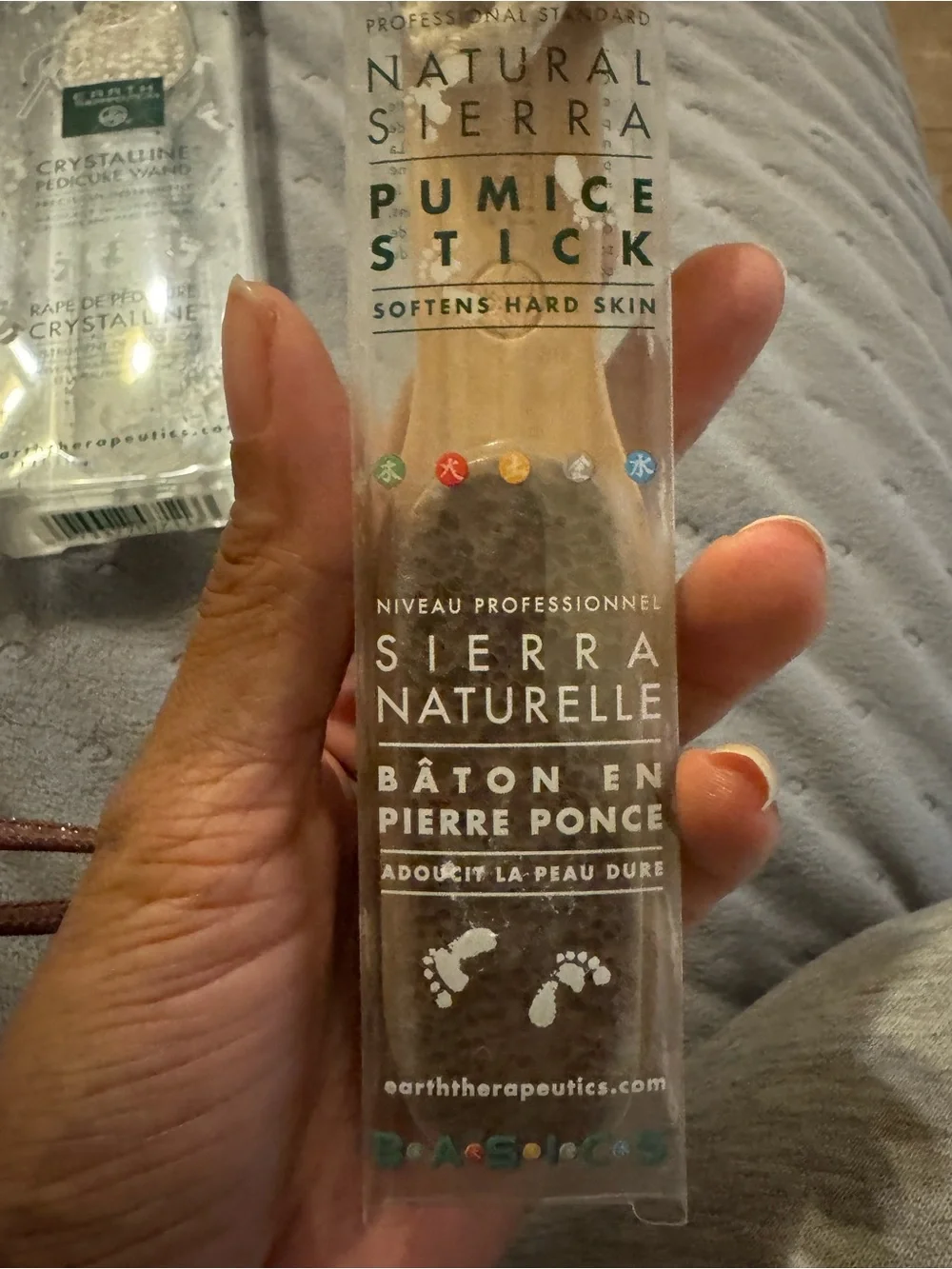 NEW Earth Therapeutics Crystalline Pedicure Wands & Pumice Stick - Picture 6 of 6